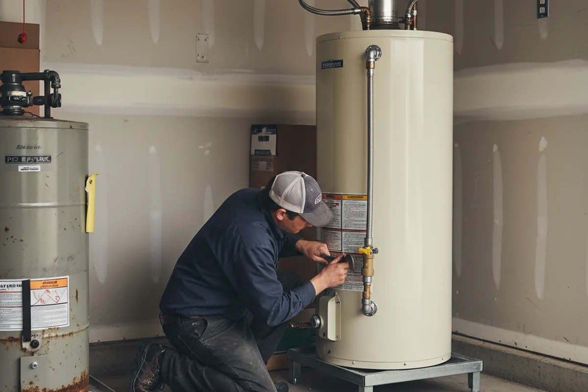 Water heater and shutoff valve replacement in Somers Point